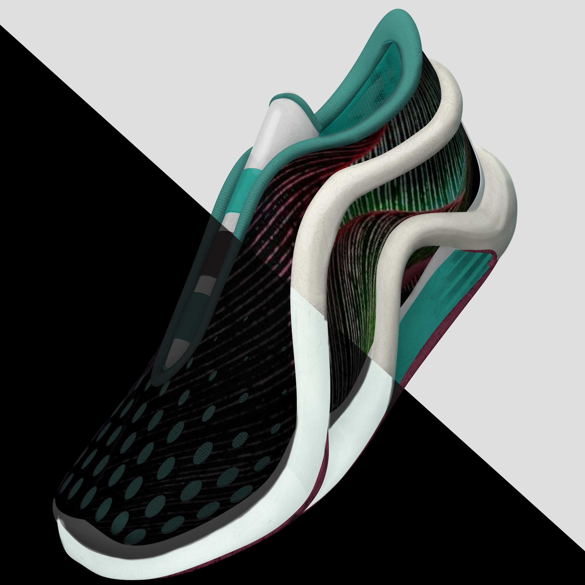 bike sneaker design reflecting